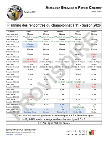 Inscriptions ouvertes pour le Championnat de printemps de l'AGFC 2026 !
